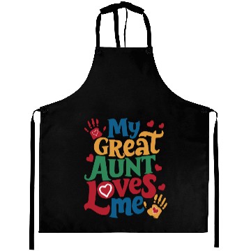 Discover Handprint My Great Aunt Loves Me Aprons