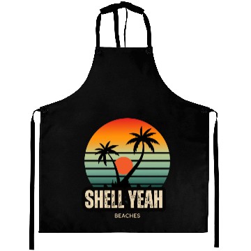 Discover Shell Yeah Beaches Sunset Serenity Summer Holidays Aprons