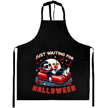 Discover Just Waiting For Halloween Relax Summer Vampire Aprons