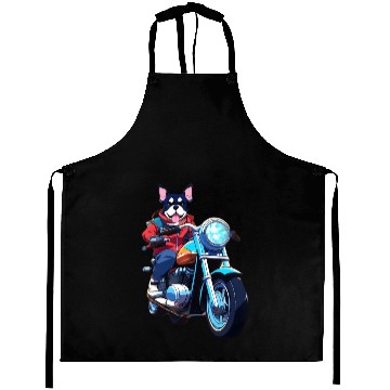 Discover Motorcycle Dog Riding Through The Streets Aprons