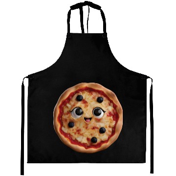 Discover Happy Pizza Realistic Aprons