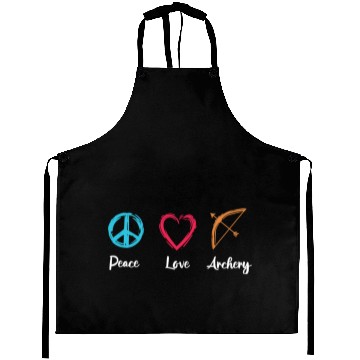 Discover Peace Love Archery Aprons