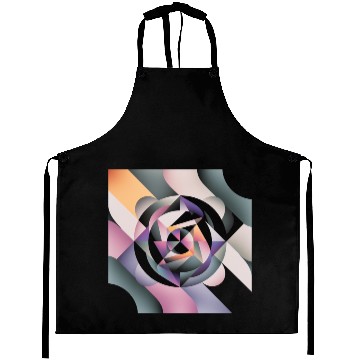 Discover Geometric Harmony Aprons