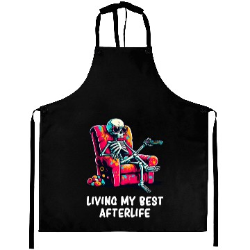 Discover Skeleton - Skeleton Humor - Skeleton Dark Humor Aprons