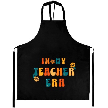 Discover In My Teacher Era Retro Aprons, Back to School