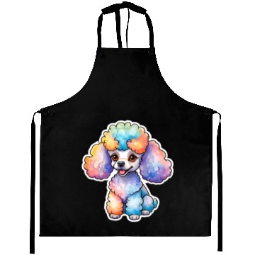 Discover Poodle Watercolor Aprons
