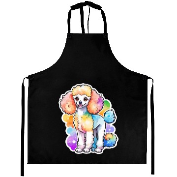 Discover Poodle Watercolor Aprons