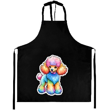 Discover Poodle Watercolor Aprons