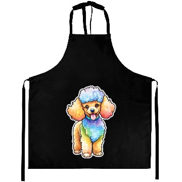 Discover Poodle Watercolor Aprons