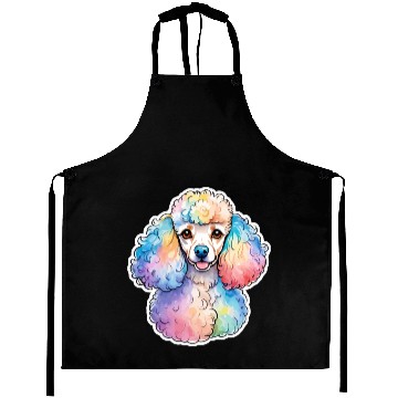 Discover Poodle Watercolor Aprons