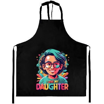 Discover I Love My Daughter Aprons