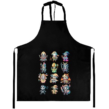 Discover Skeleton Adventure Dungeon Characters Fantasy Aprons