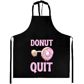 Discover Donut Quit Delicious Motivation Cool Aprons