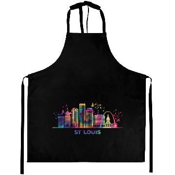 Discover St Louisian Skyline St Louis Aprons