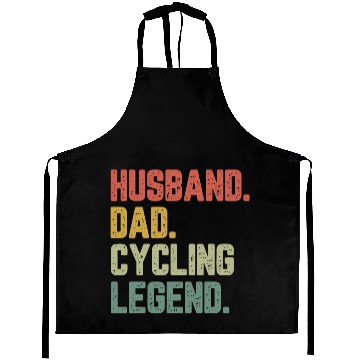 Discover Husband Dad Cycling Legend Funny Father Aprons