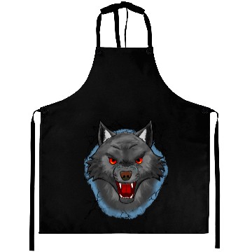 Discover Angry Wolf Aprons