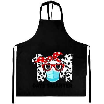 Discover 101 Days Smarter Dalmatian Dog Face Mask 100th Aprons