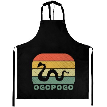 Discover Ogopogo Retro Lake Monster Cryptid Aprons