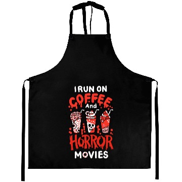 Discover Horror Movie and Coffee Aprons