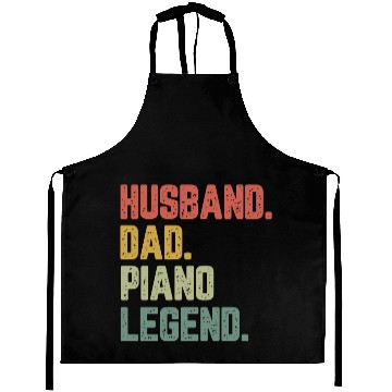 Discover Husband Dad Piano Legend Funny Father Aprons