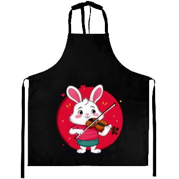 Discover Cute Cat Aprons Playing the Violin