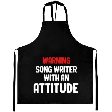 Discover Warning Song Writer Attitude Karaoke Guitarist Aprons