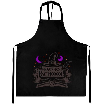 Discover Back To School Wizard Hat Book Vector 3 Colors Aprons