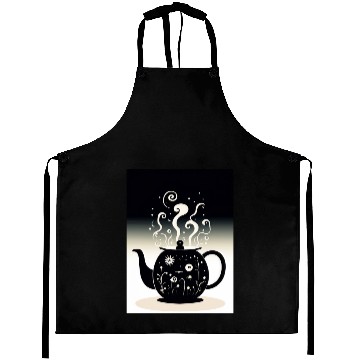 Discover Unique Black Teapot Design for Tea Lovers Aprons