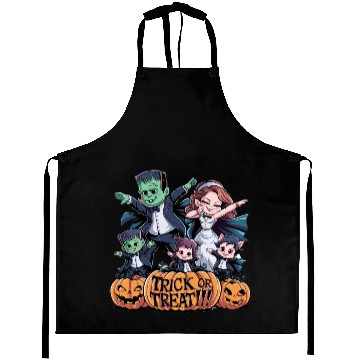 Discover halloween Franken n Werewolf family Aprons