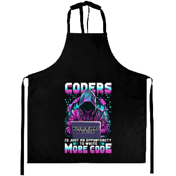 Discover Coders Design for Computer Engineer Software Devel Aprons