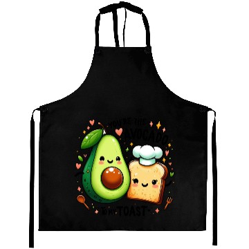 Discover Happy Avocado Toast - Cute and Funny Aprons