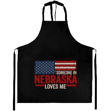 Discover Someone In Nebraska Loves Me Aprons