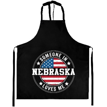 Discover Someone In Nebraska Loves Me Aprons