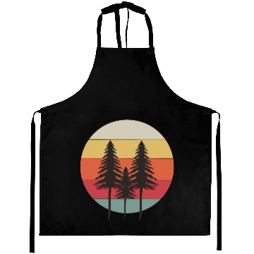 Discover pine tree sunset - nature Aprons