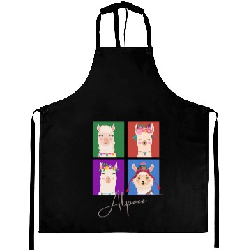 Discover Four squares Alpaca Aprons