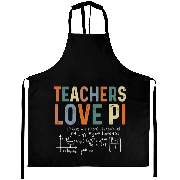 Discover Funny Pi Day Math Teacher Aprons 3.14 Pi Symbol