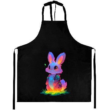 Discover Neon Night Bunny Aprons
