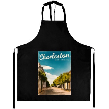 Discover Vintage Travel Charleston South Carolina Retro Aprons