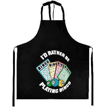 Discover I'd Rather Be Playing Bingo Professional Caller Aprons