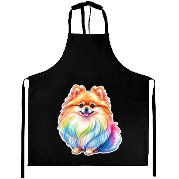 Discover Pomeranian Watercolor Aprons