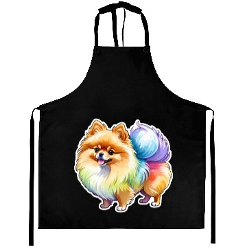 Discover Pomeranian Watercolor Aprons