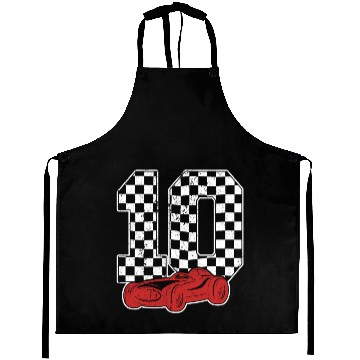 Discover 10 Year Old Pit Crew Boy Car Racing 10th Birthday Aprons