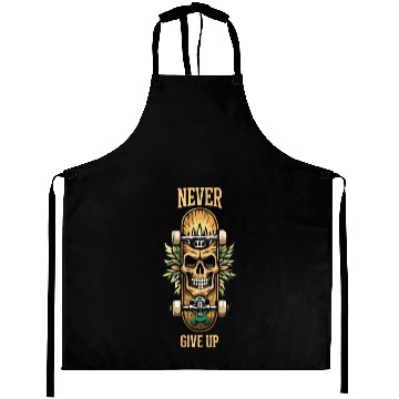 Discover Never Give up Skateboard Aprons