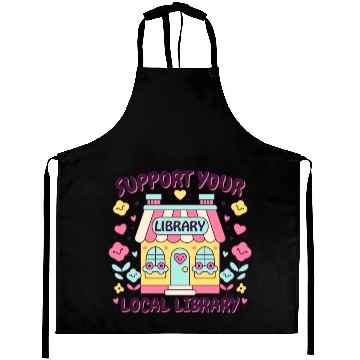 Discover Support Your Local Library Aprons
