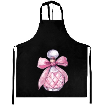 Discover Quilted Perfume Bottle with a Pink Bow Aprons