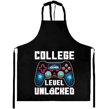 Discover College Level Unlocked, Gamer, Students Gift Aprons