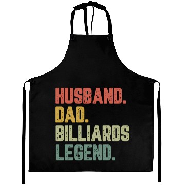 Discover Husband Dad Billiards Legend Funny Father Aprons