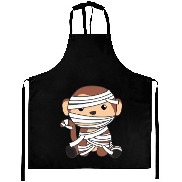 Discover Monkey Mummy Pumpkin Monkeys Happy Halloween Aprons