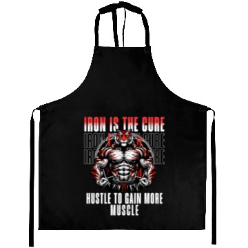 Discover iron is the cure with bodybuliding tiger Aprons