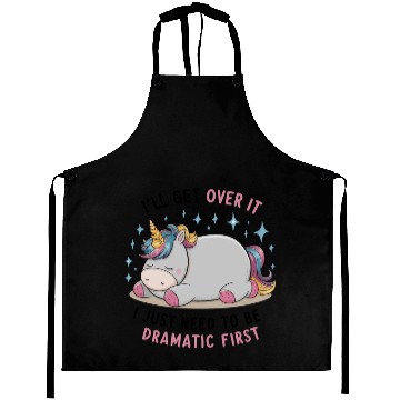 Discover I Just Need To Be Dramatic Lazy Unicorn Aprons